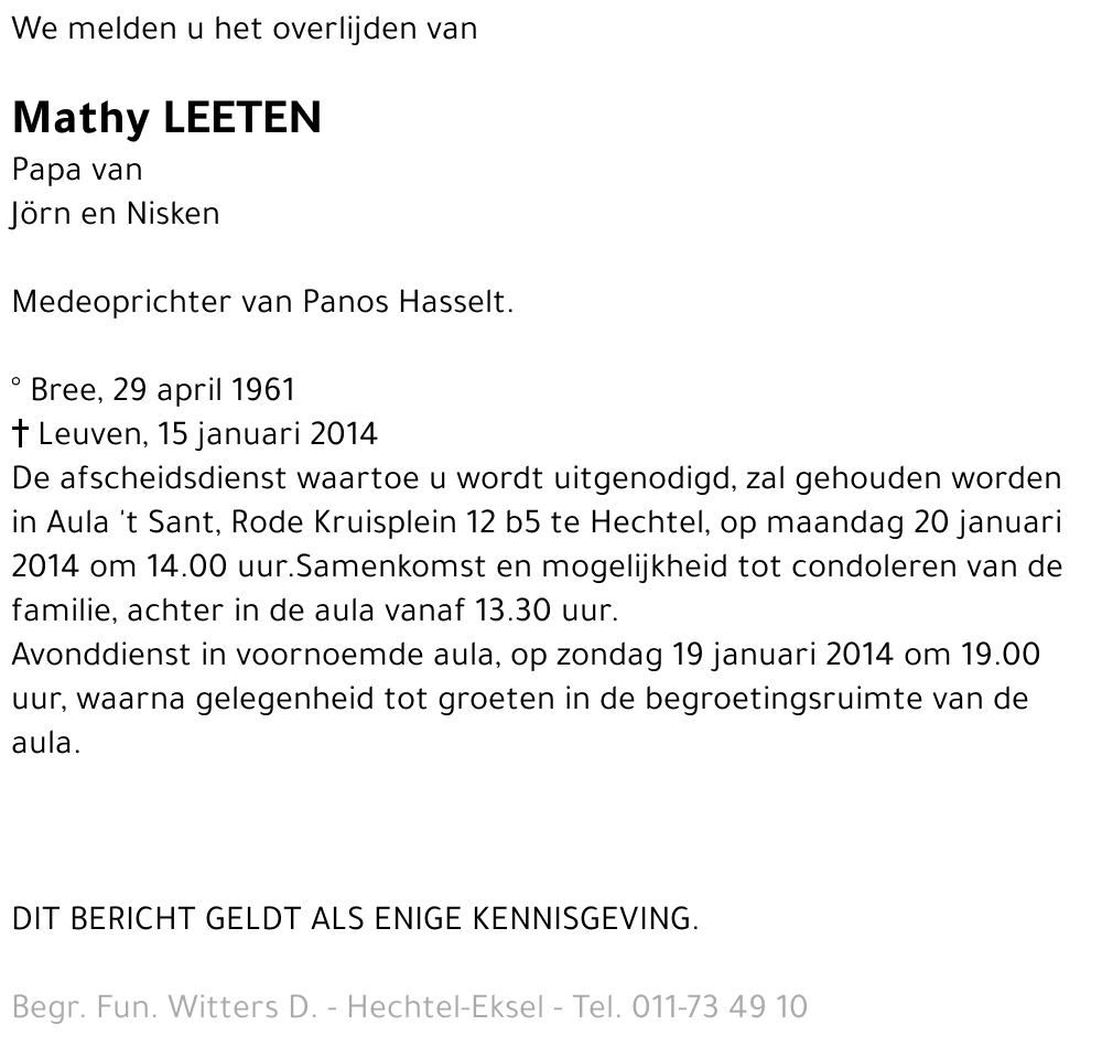 Mathy LEETEN