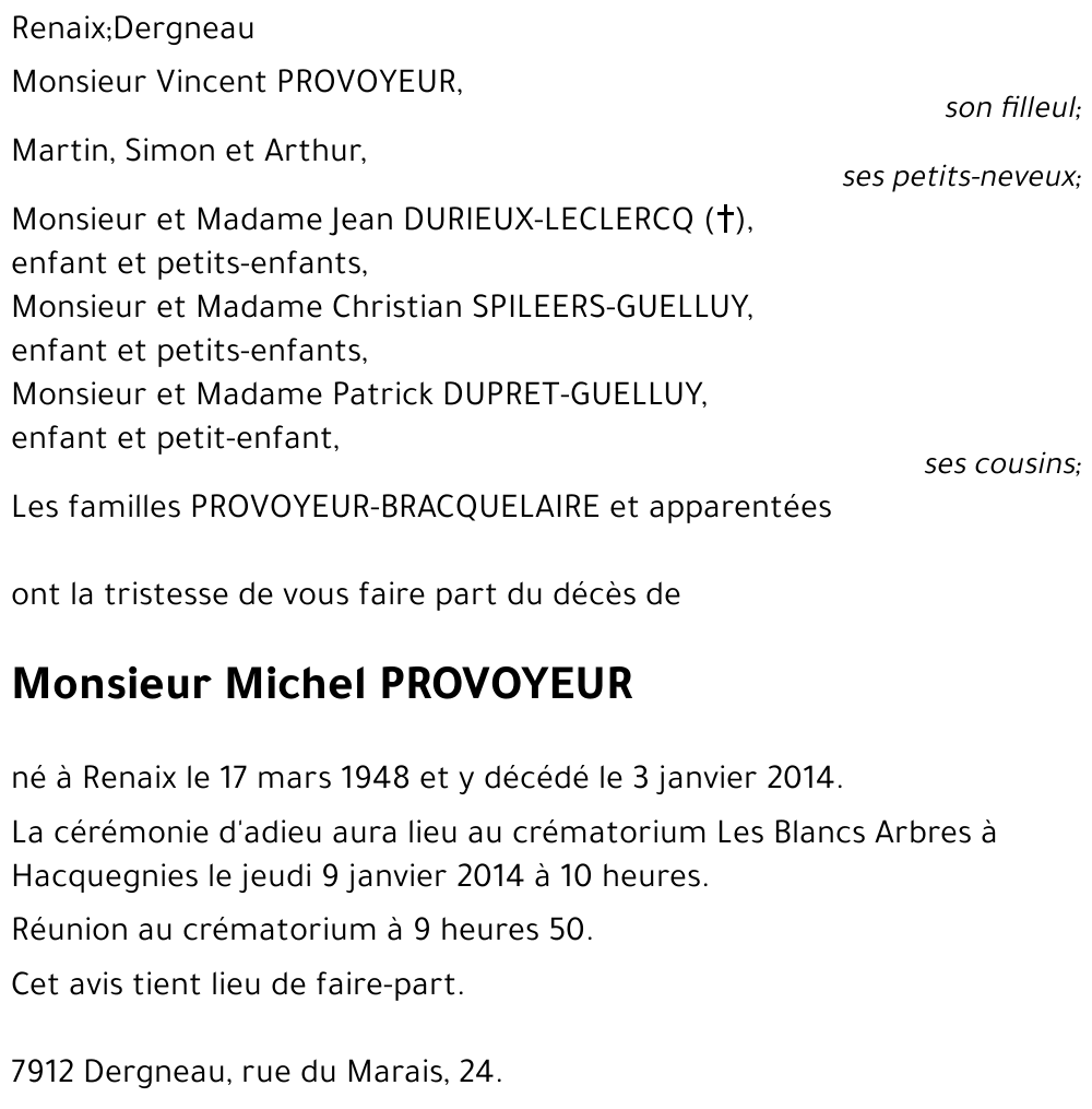 Michel PROVOYEUR