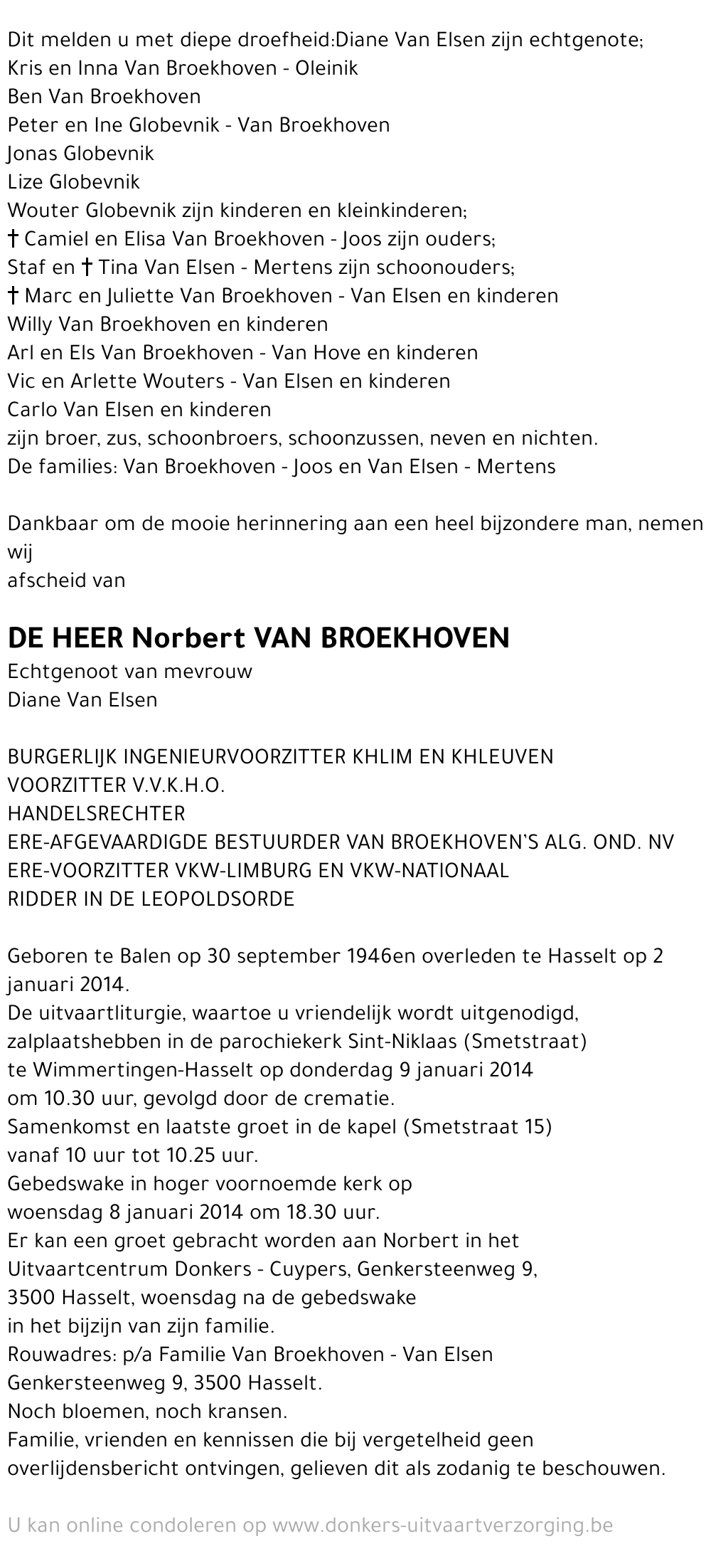 Norbert Van Broekhoven