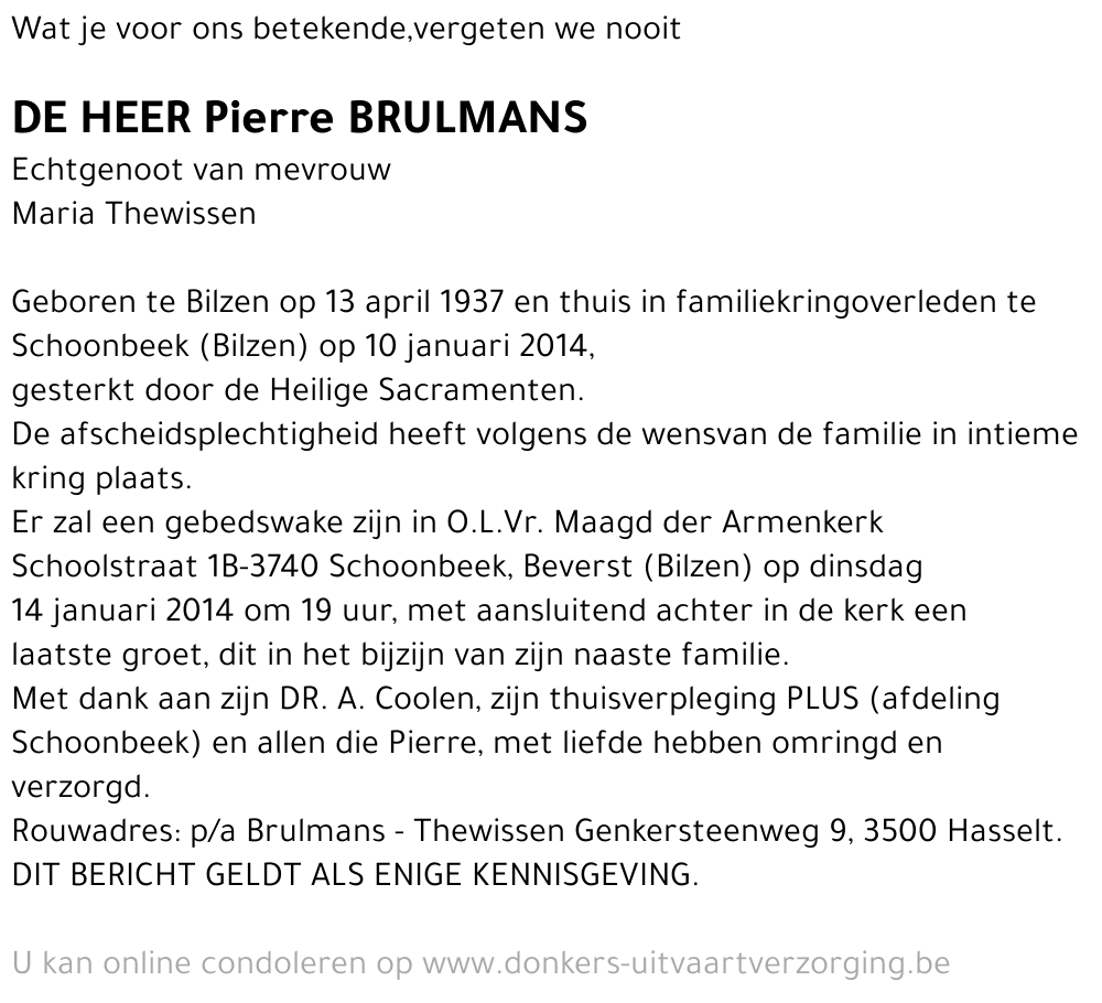 Pierre Brulmans