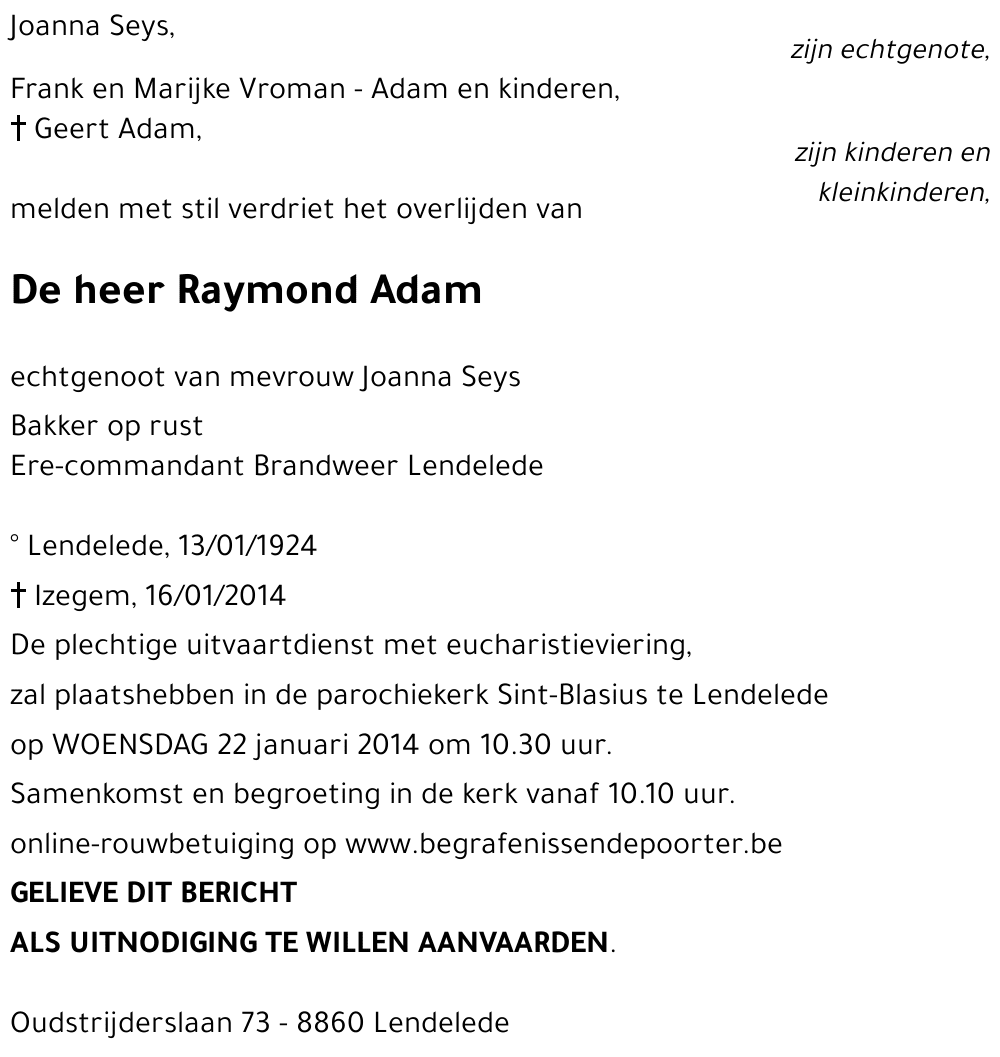 Raymond Adam