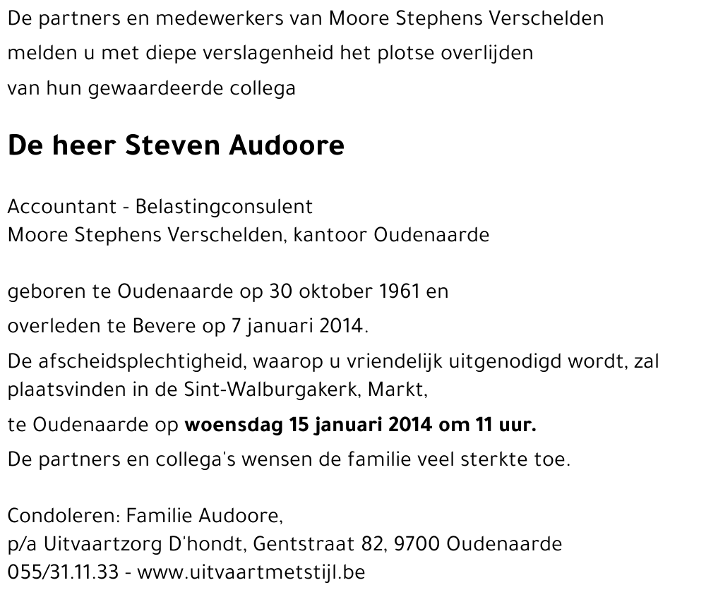 Steven Audoore