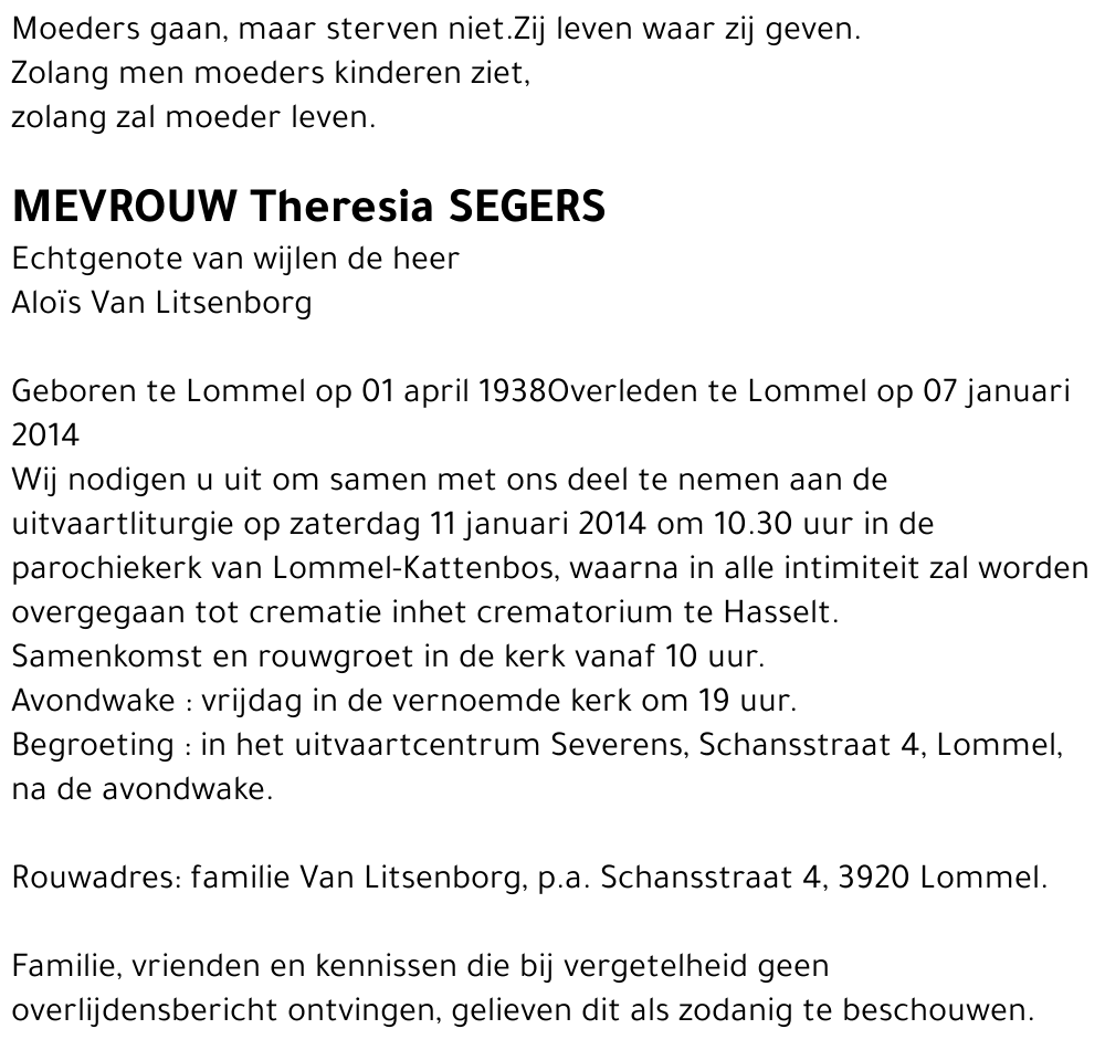 Theresia Segers