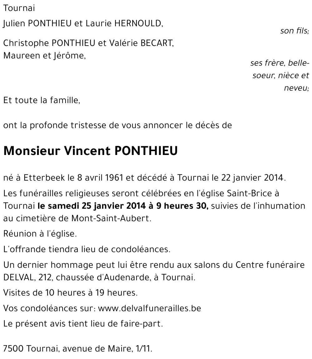 Vincent PONTHIEU