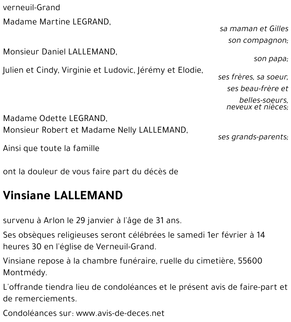 Vinsiane LALLEMAND