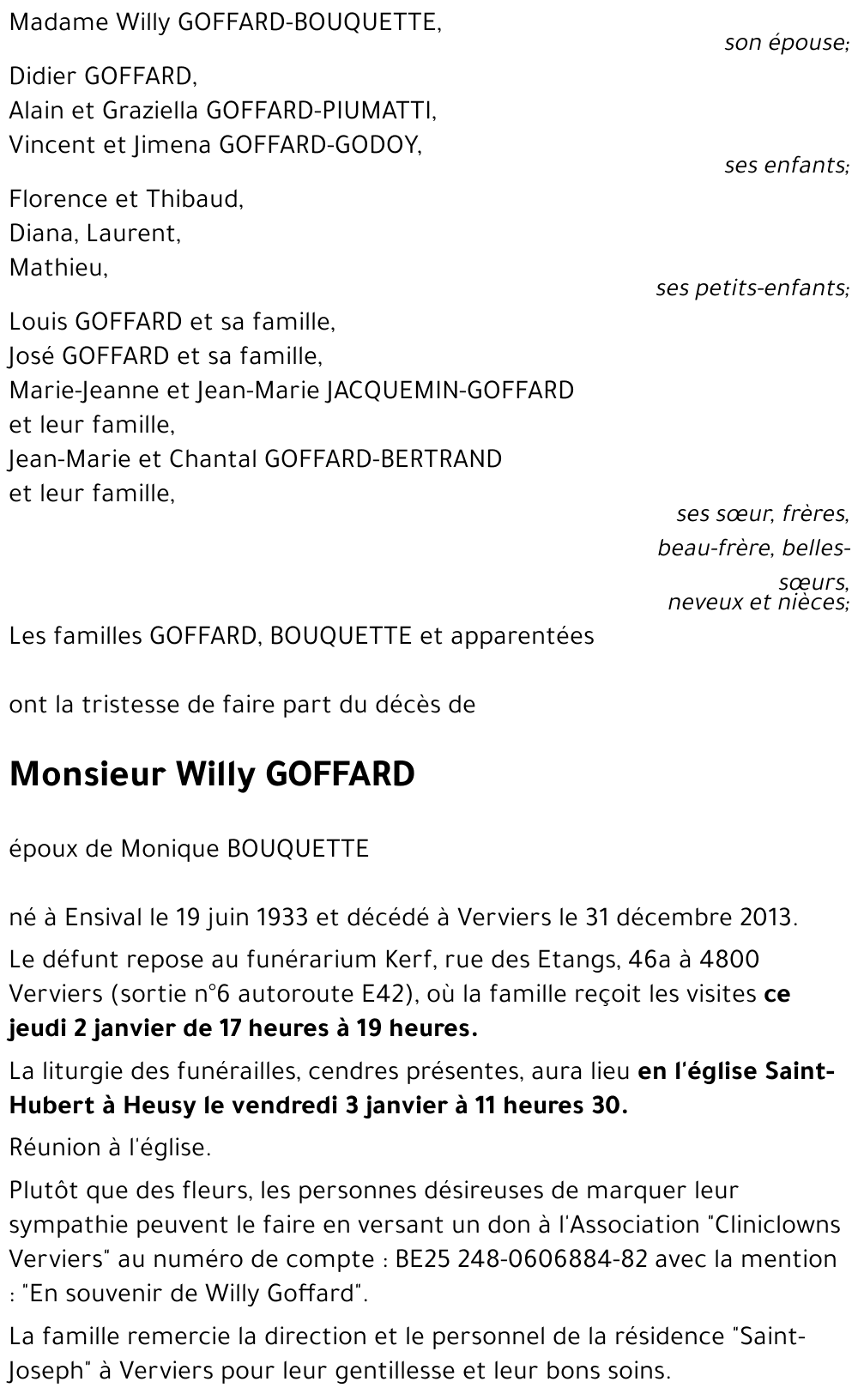 Willy GOFFARD