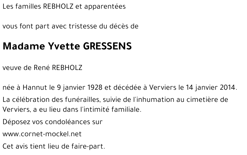 Yvette GRESSENS