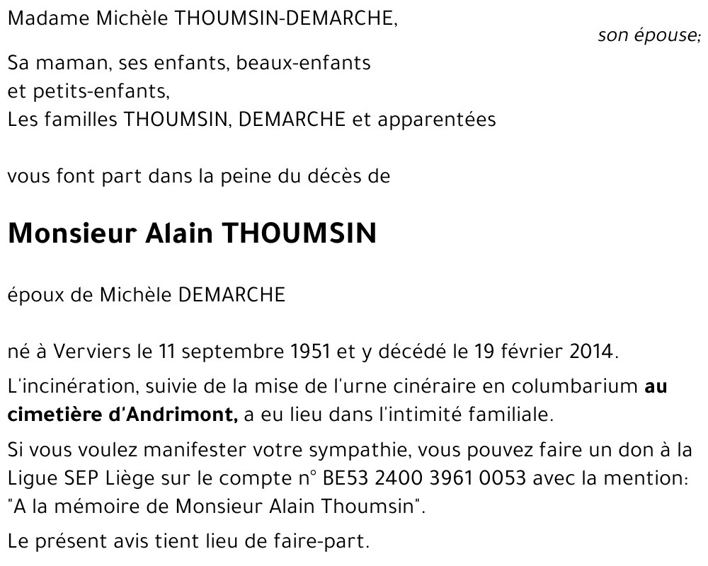 Alain THOUMSIN