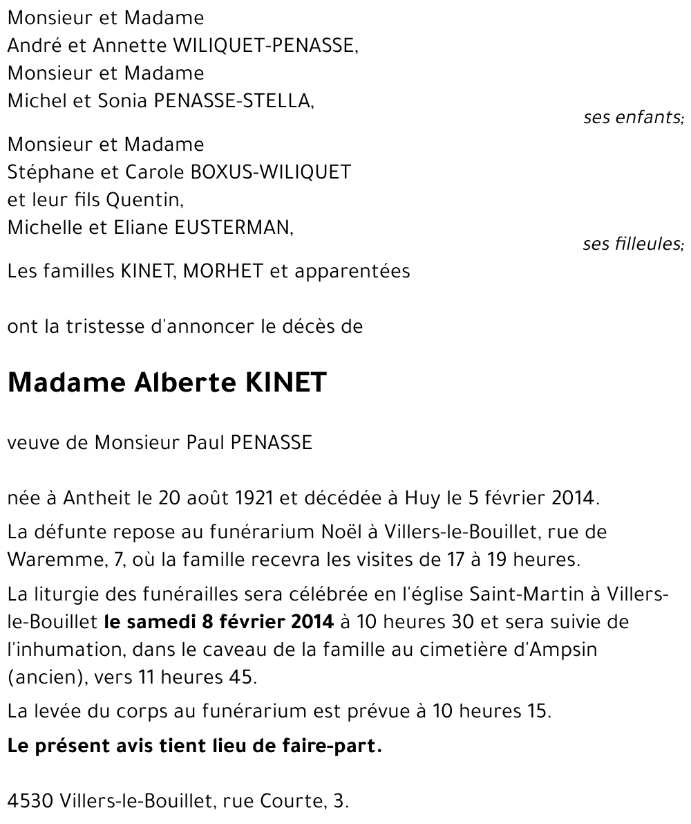 Alberte KINET