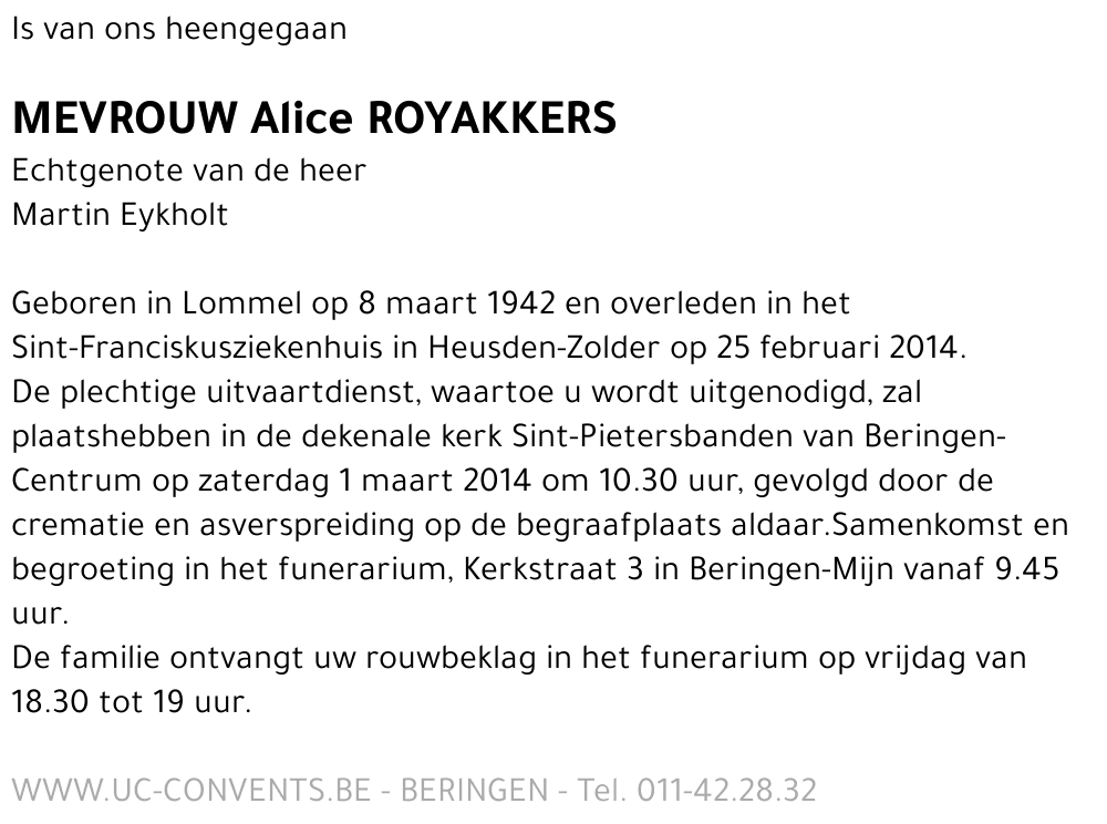 Alice Royakkers