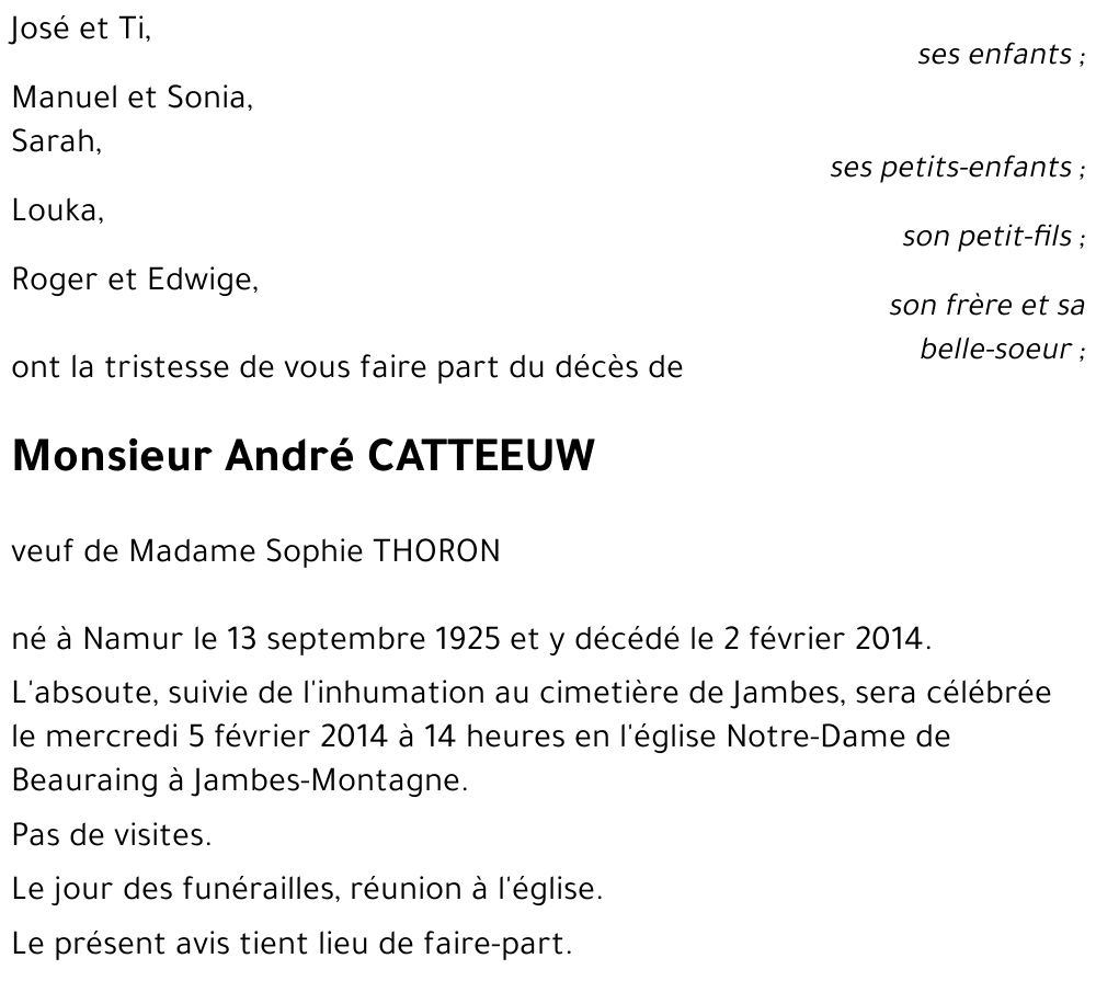 André CATTEEUW