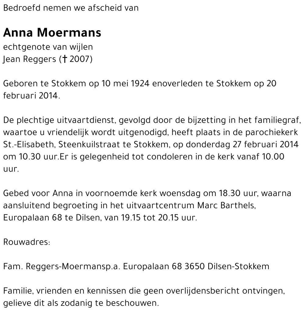 Anna Moermans