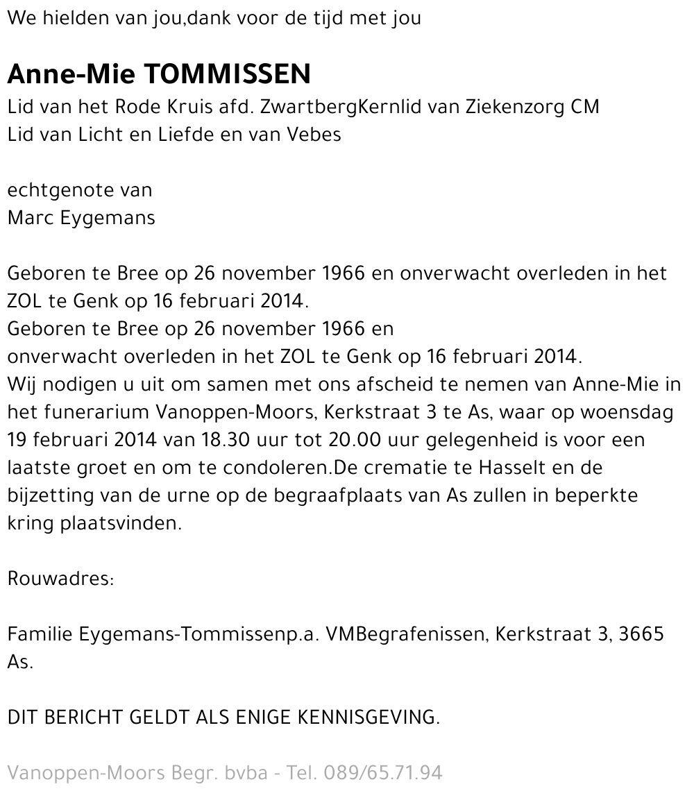 Anne-Mie Tommissen