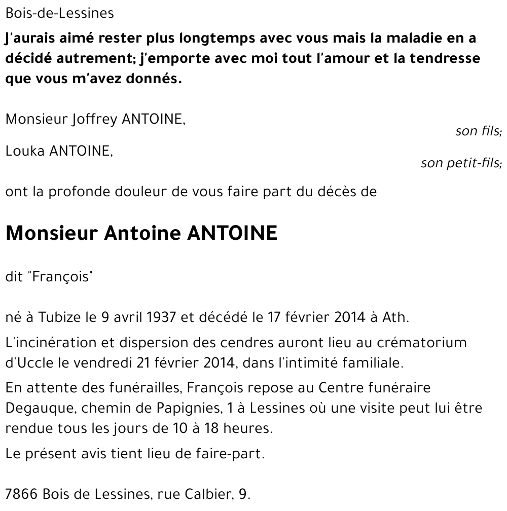Antoine ANTOINE