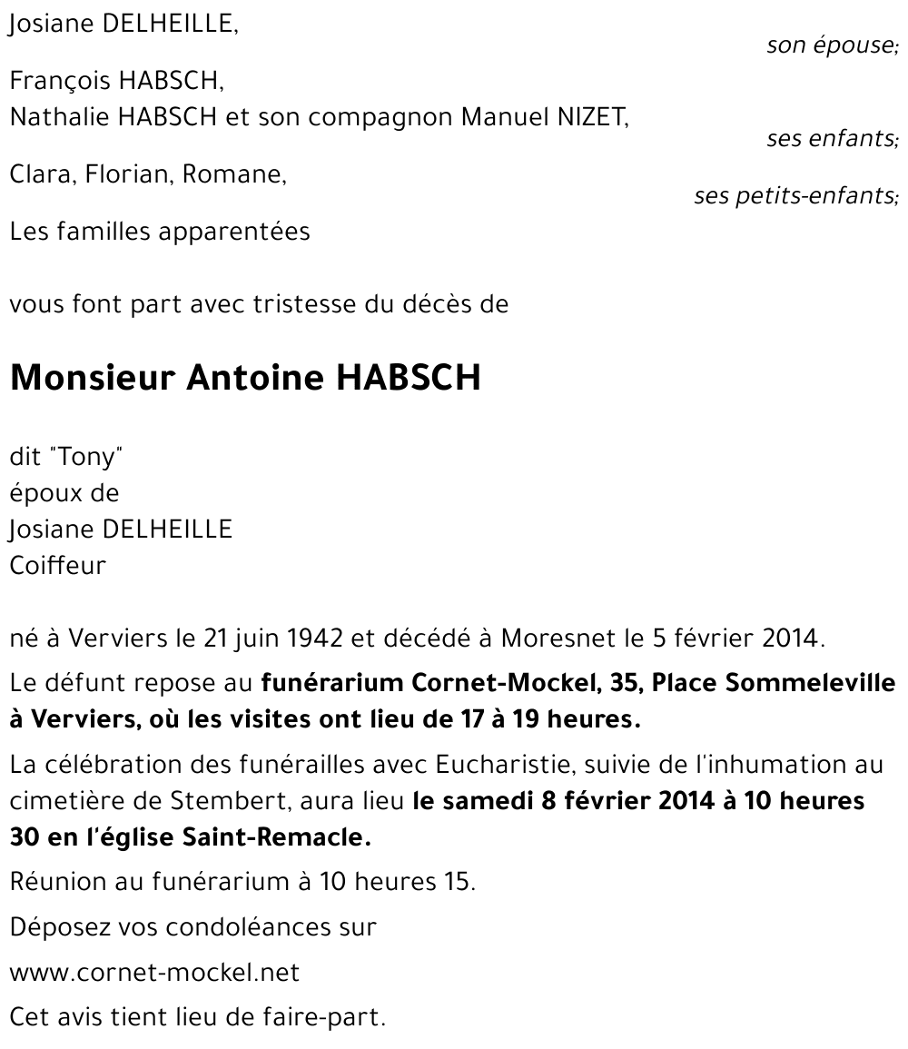 Antoine HABSCH