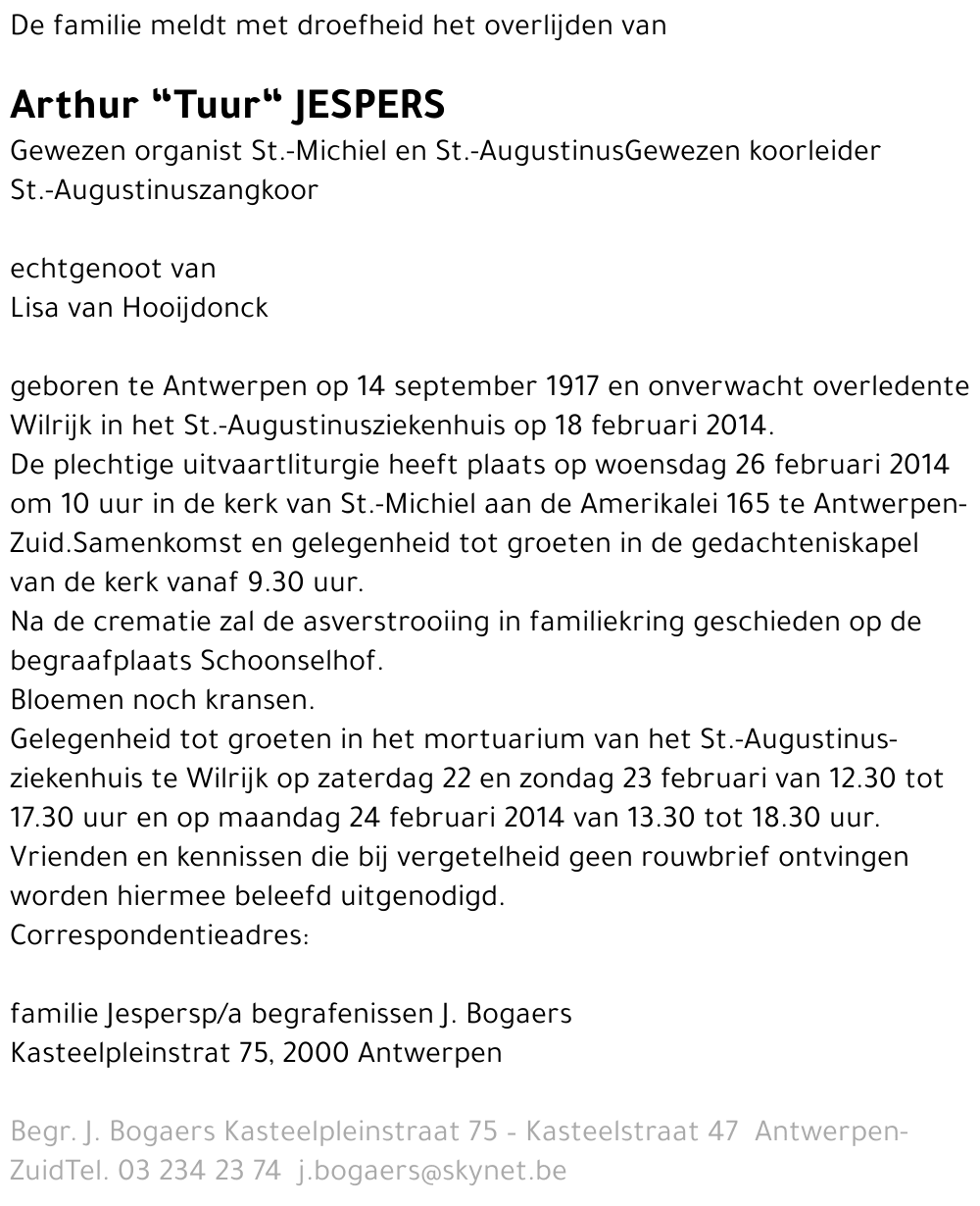 Arthur “Tuur“ Jespers