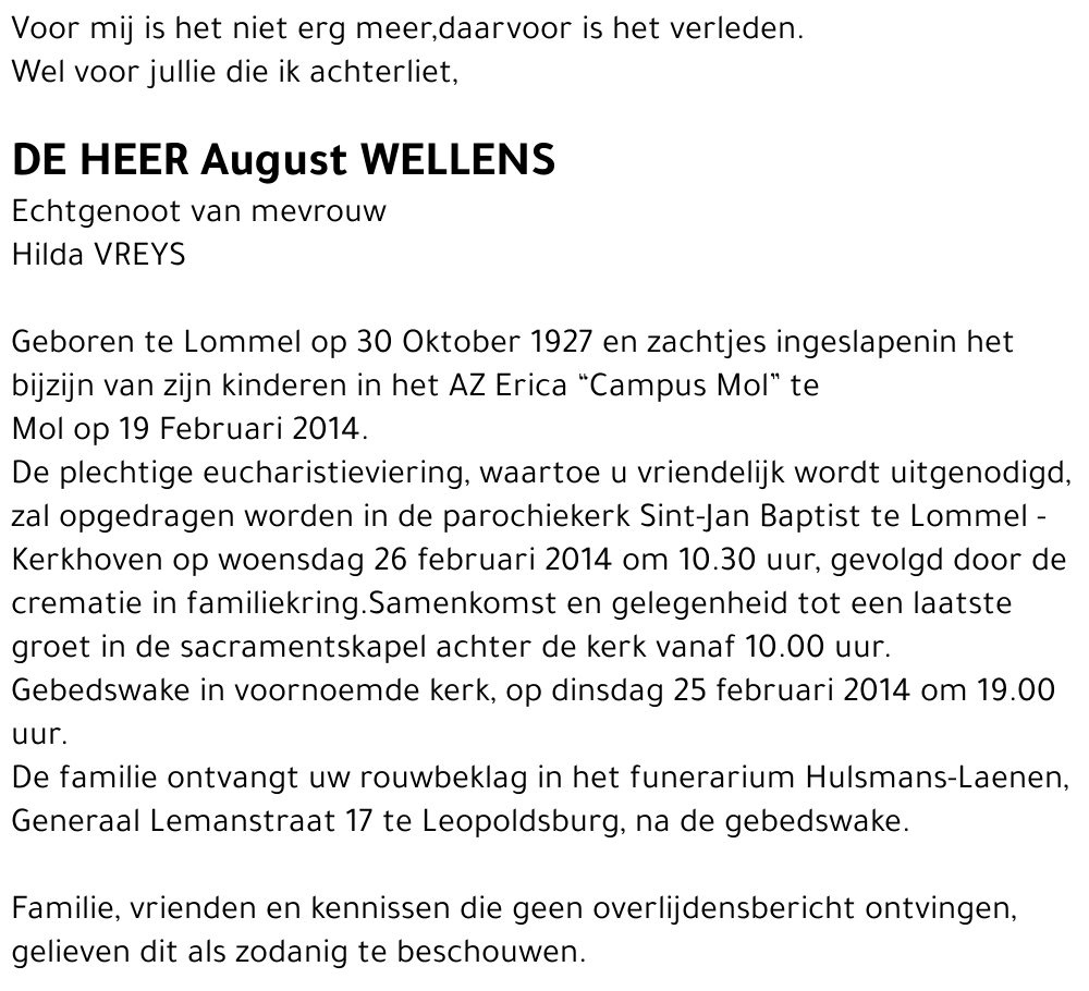 August Wellens