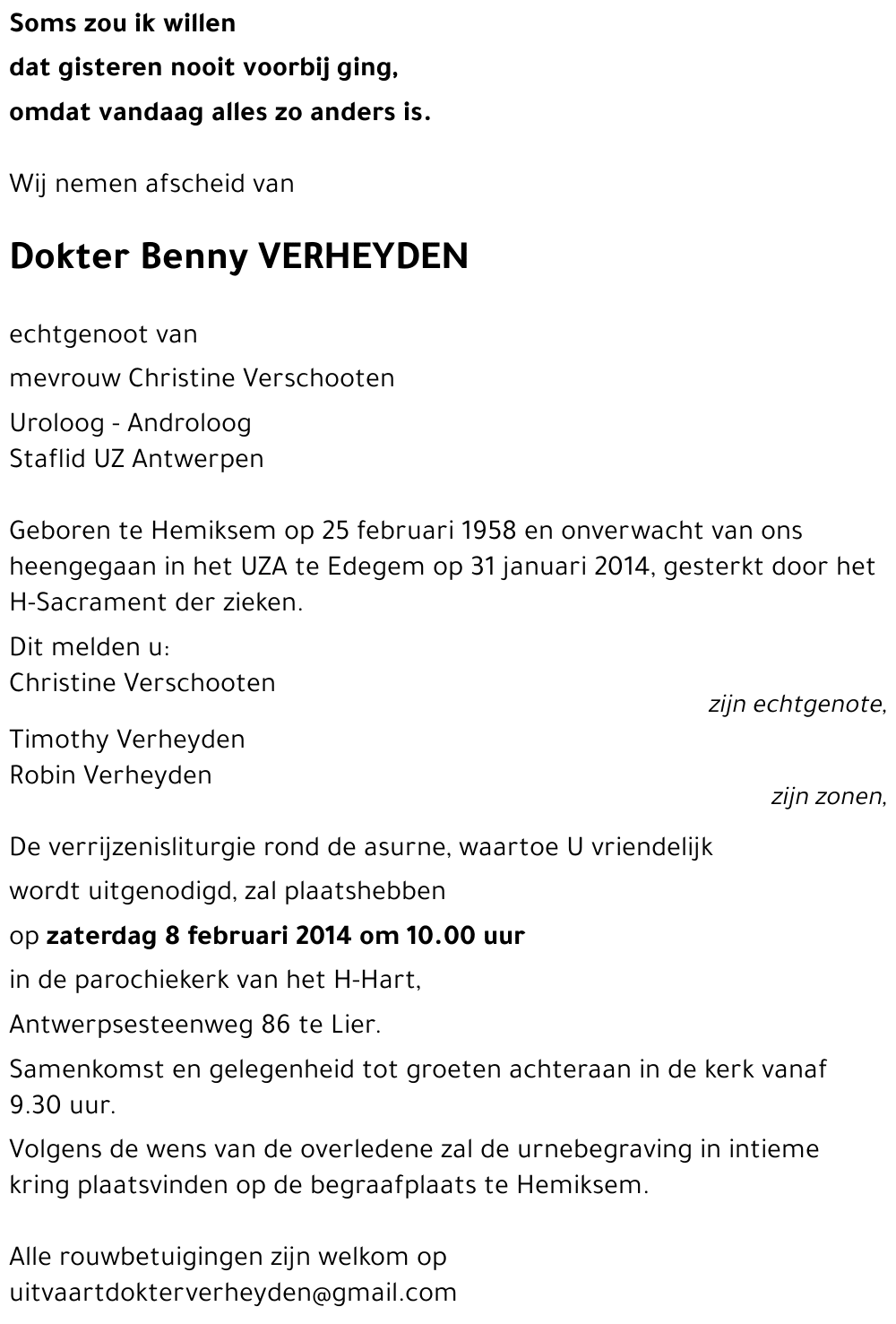 Benny VERHEYDEN