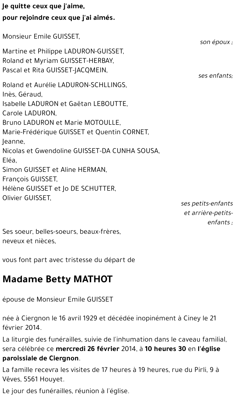 Betty MATHOT