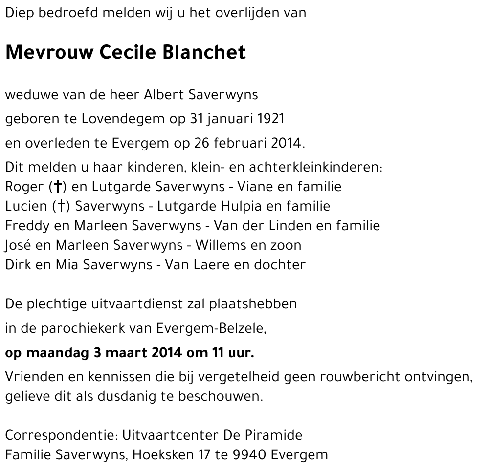 Cecile Blanchet
