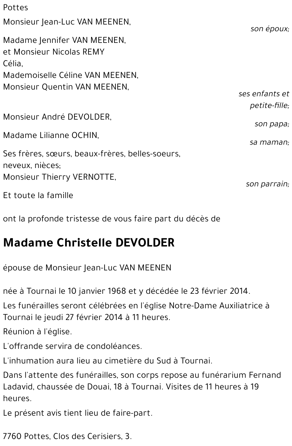 Christelle DEVOLDER