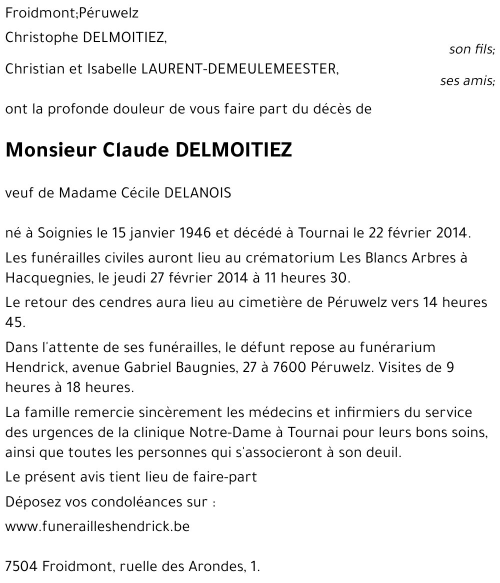 Claude DELMOITIEZ