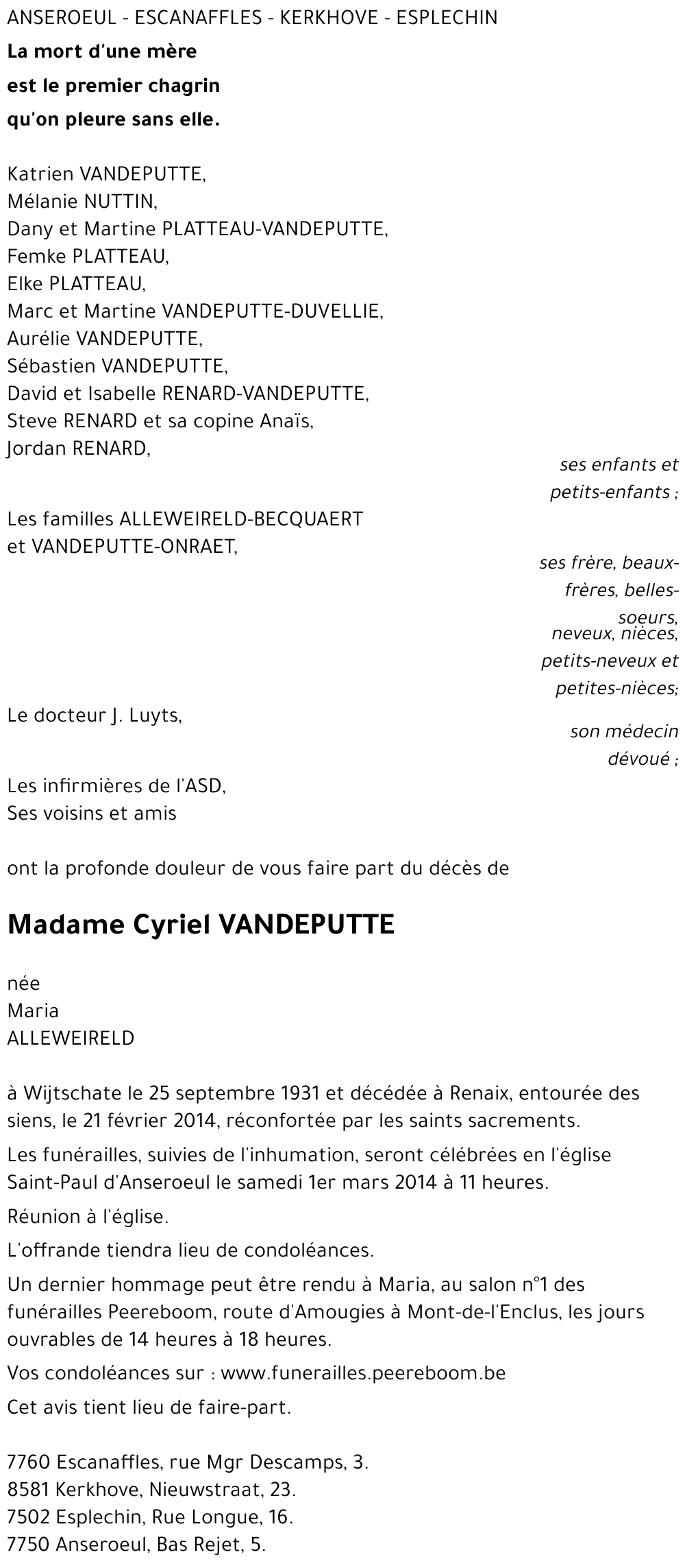 Cyriel VANDEPUTTE