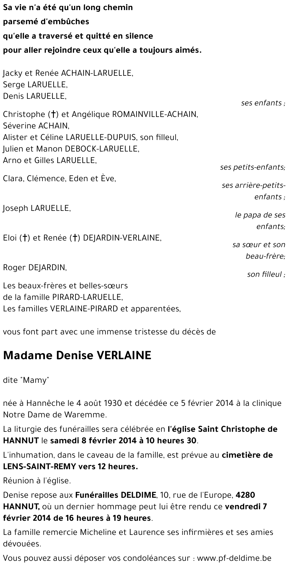 Denise VERLAINE