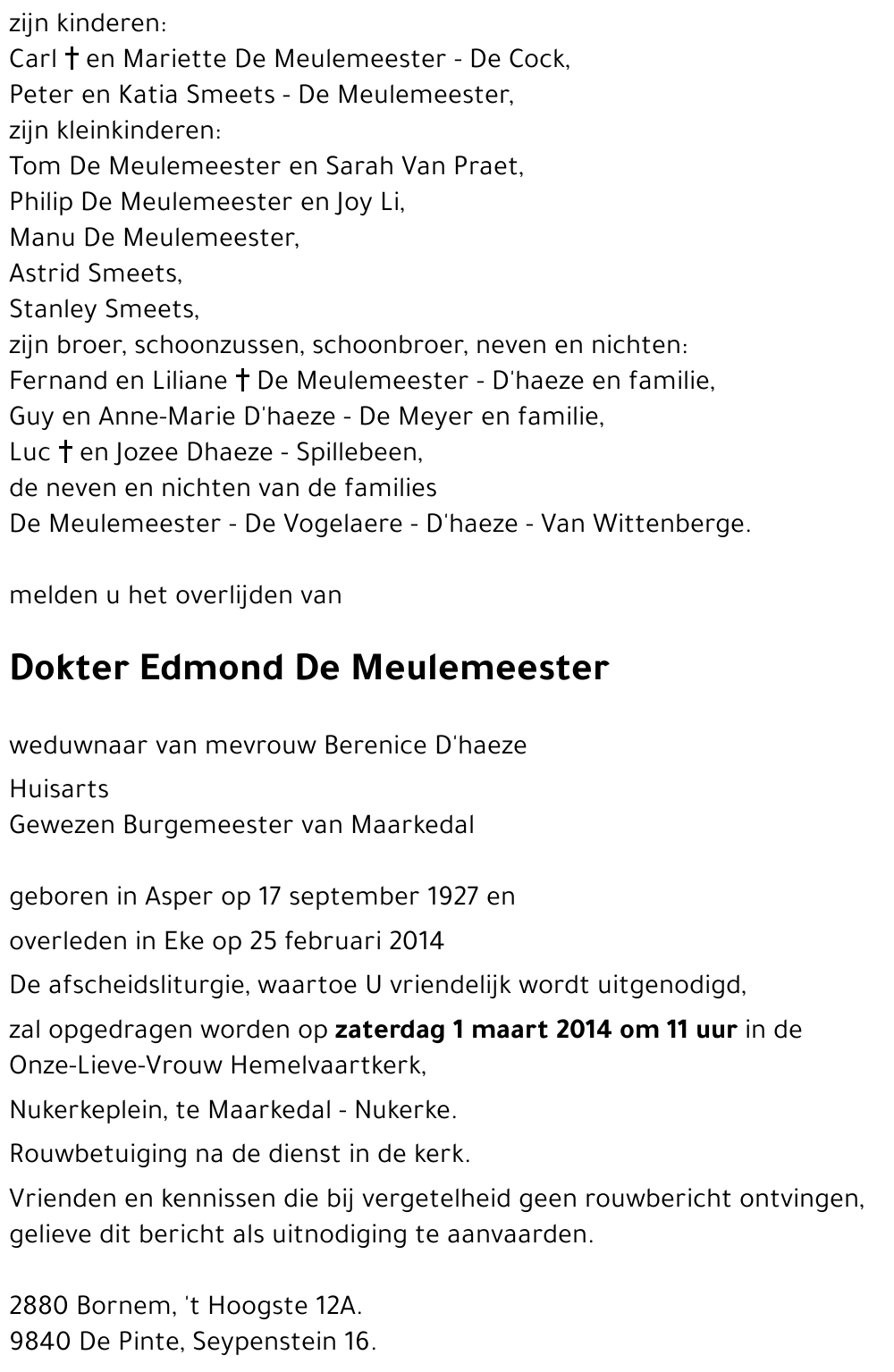 Edmond De Meulemeester