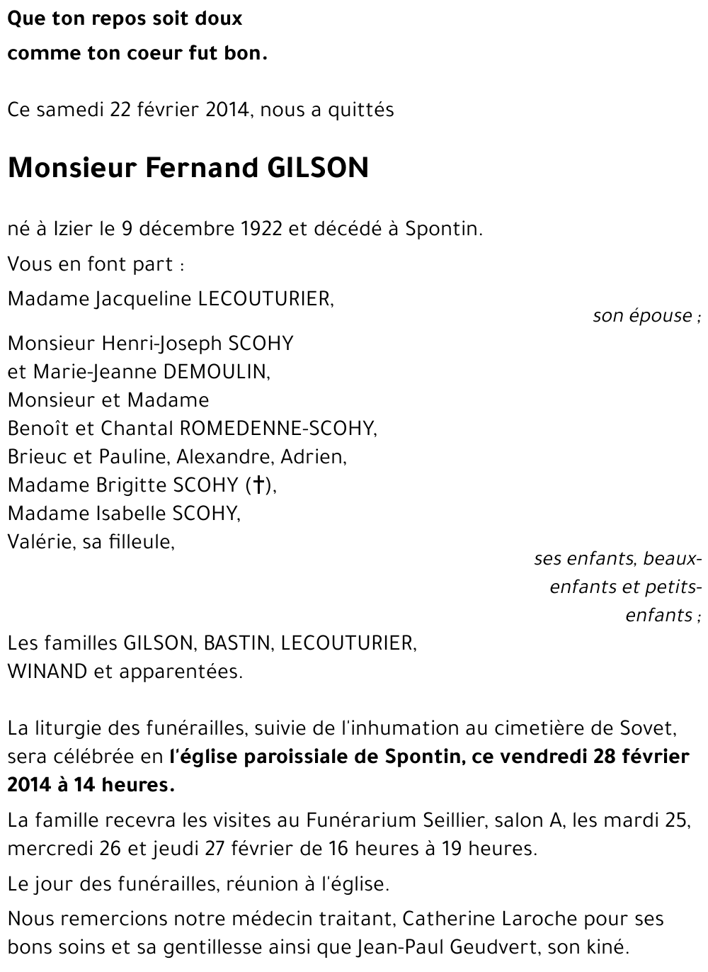 Fernand GILSON