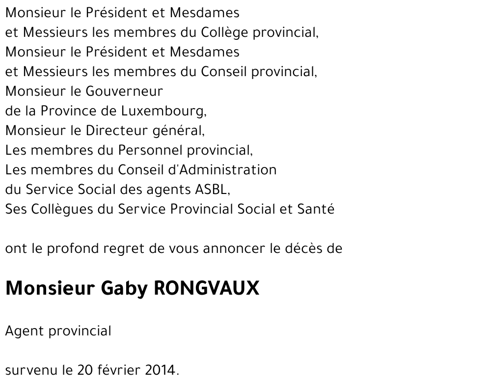 Gaby RONGVAUX