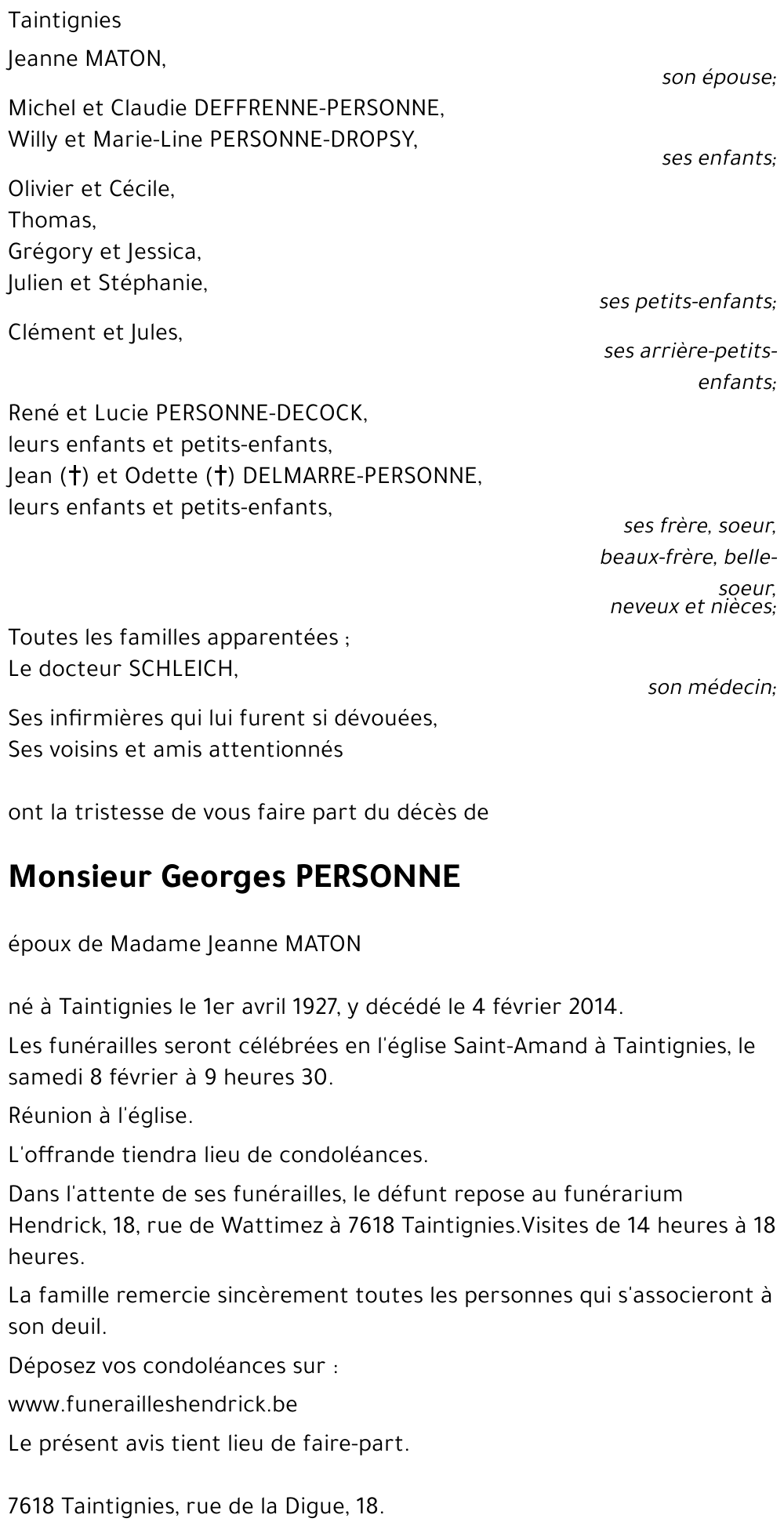 Georges PERSONNE