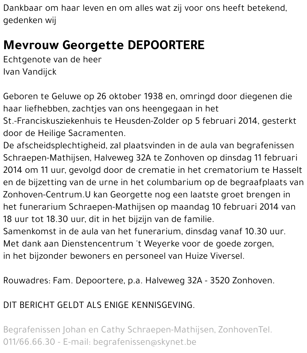 Georgette Depoortere