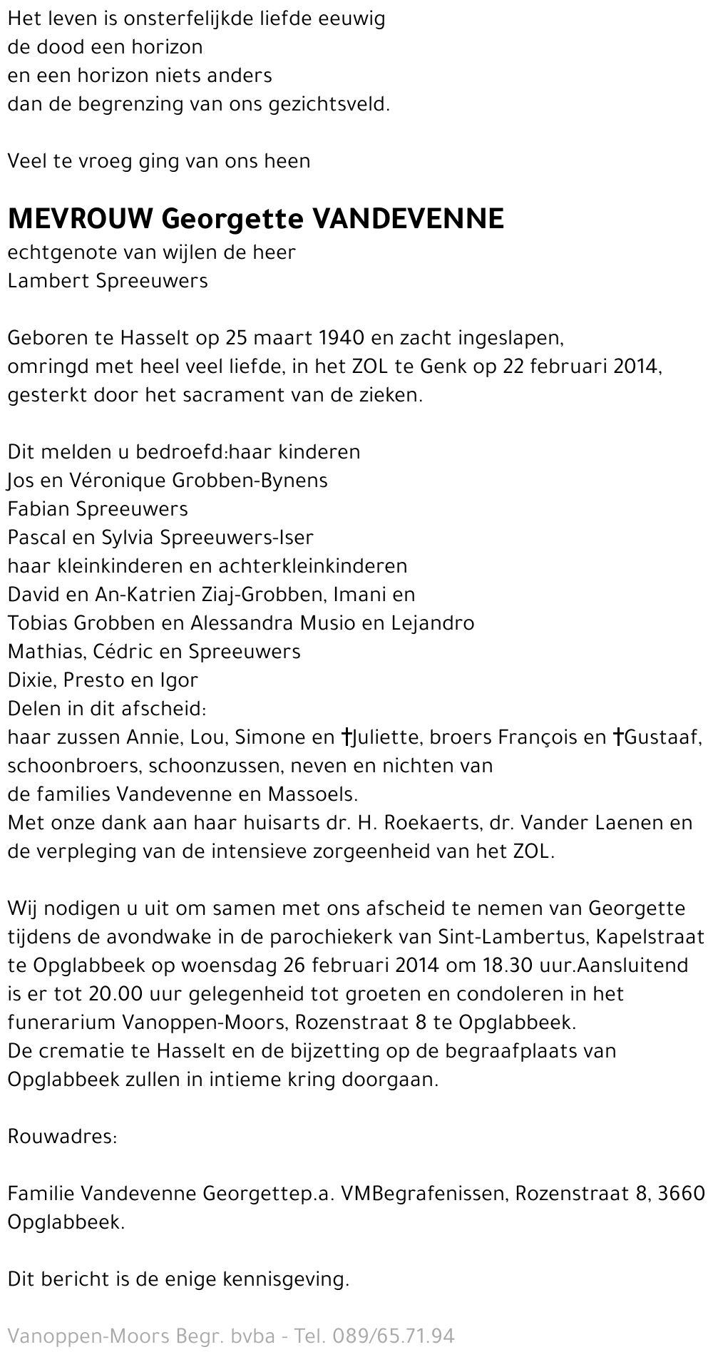 Georgette Vandevenne