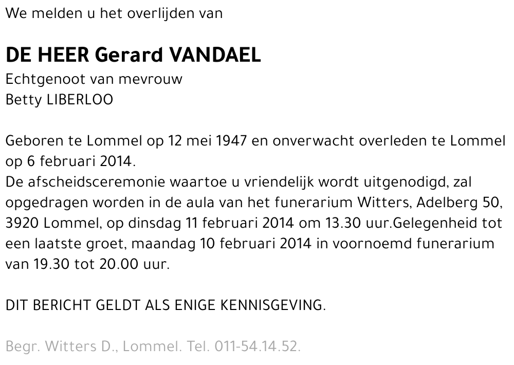 Gerard Vandael