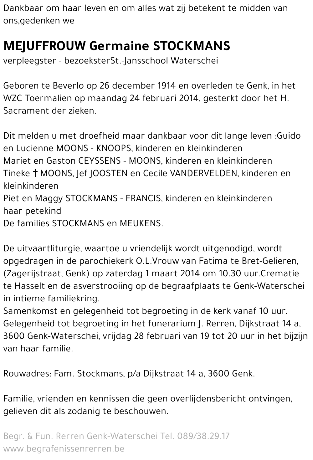 Germaine Stockmans