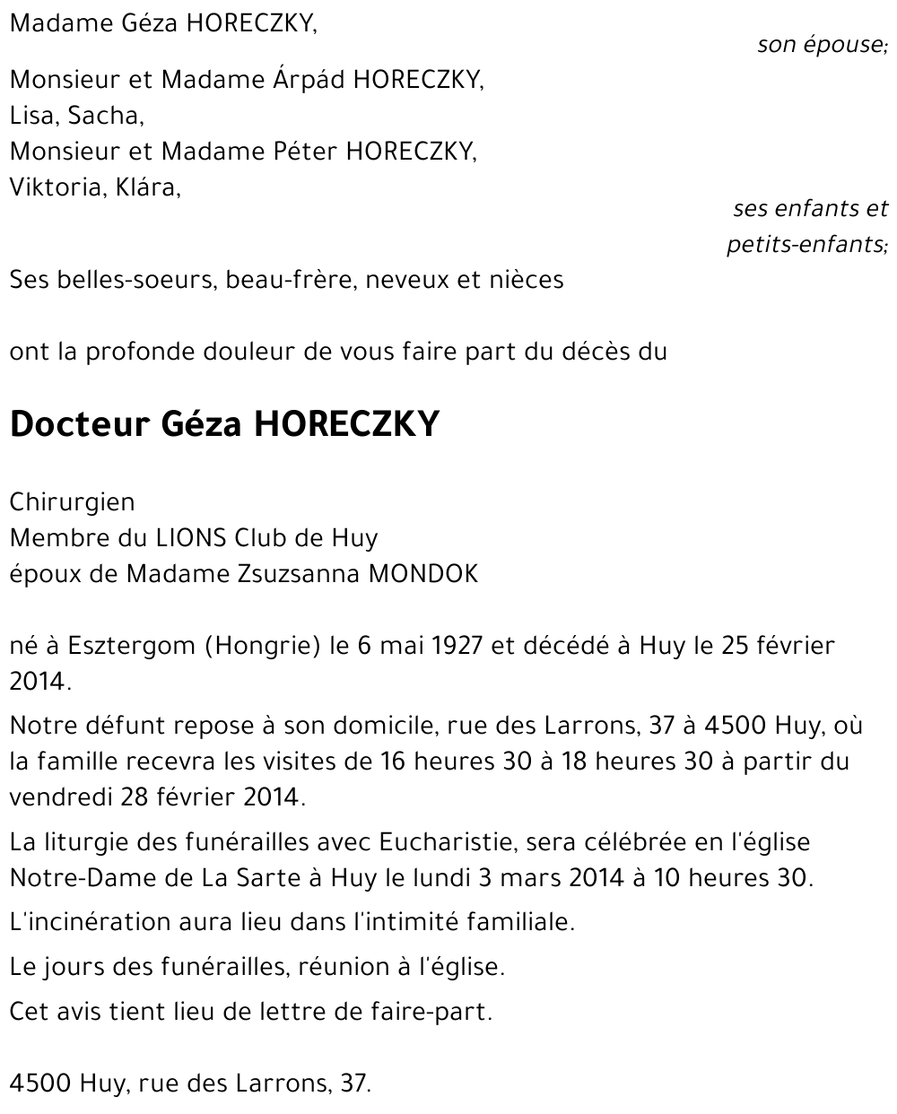 Géza HORECZKY