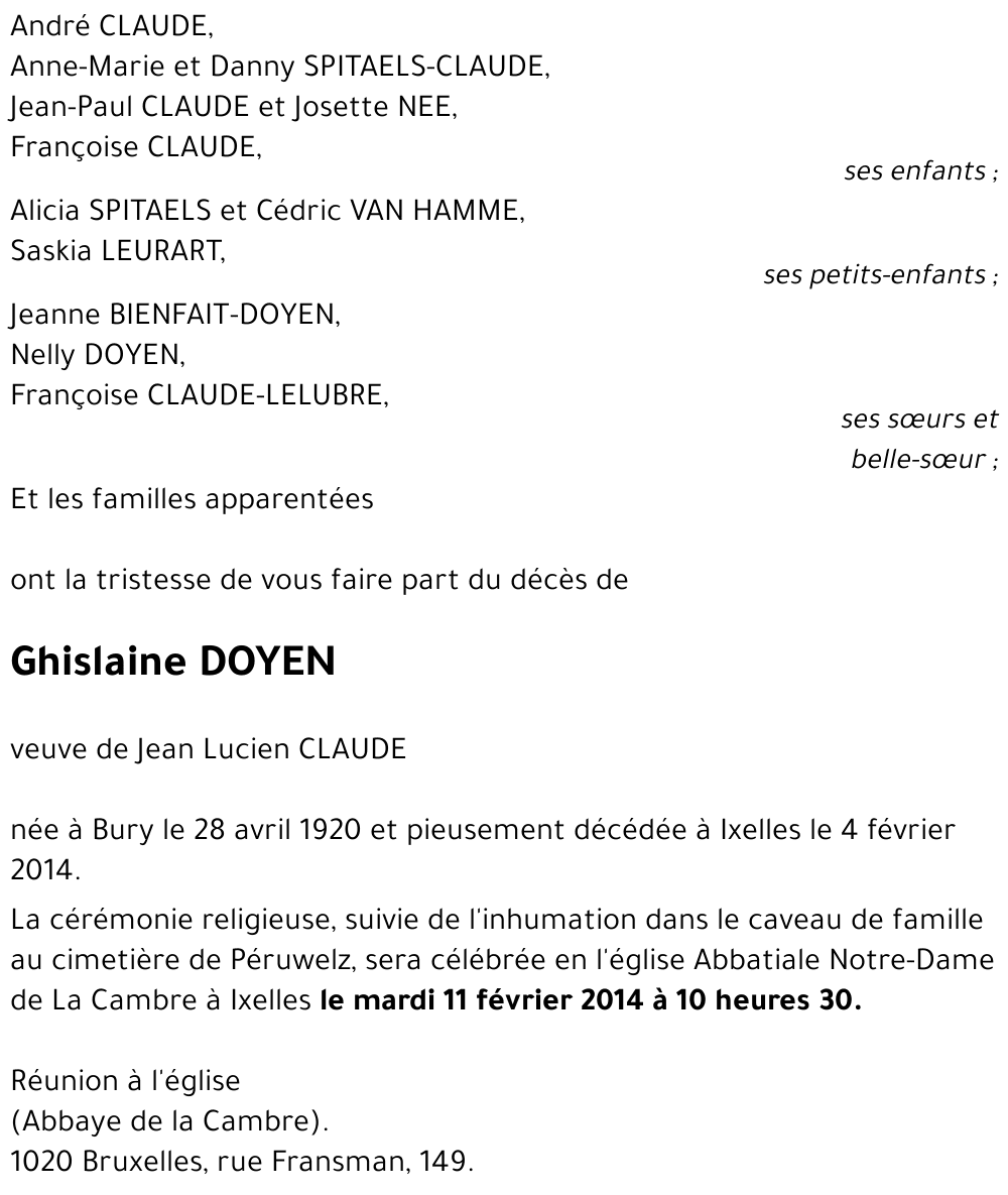 Ghislaine DOYEN
