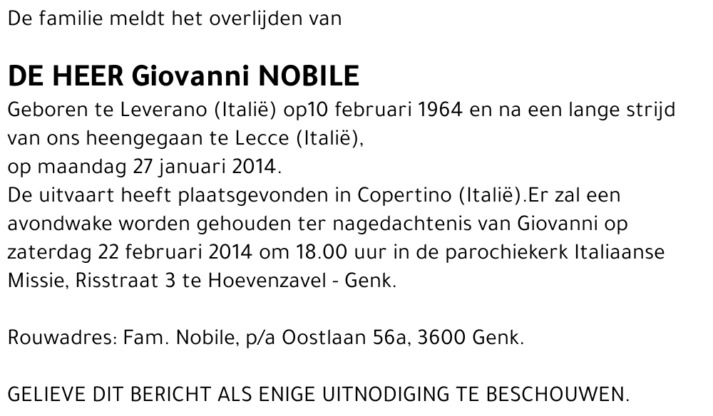 Giovanni NOBILE