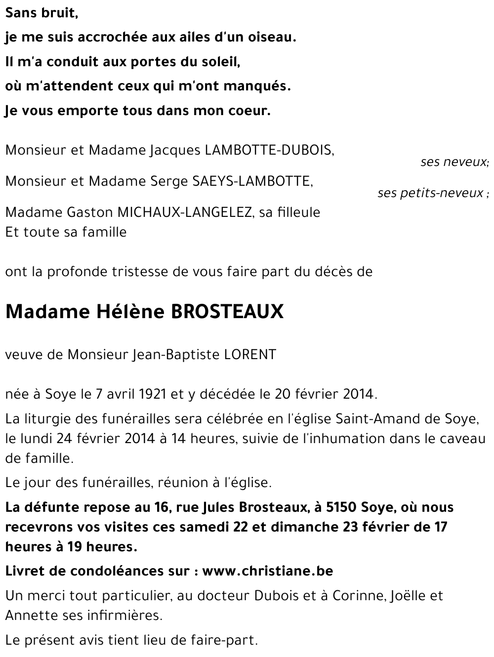 Hélène BROSTEAUX