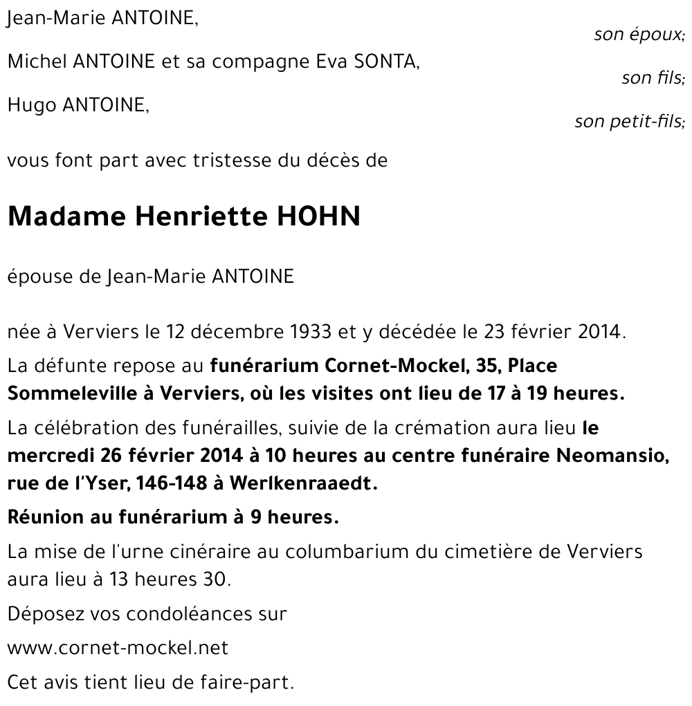 Henriette HOHN