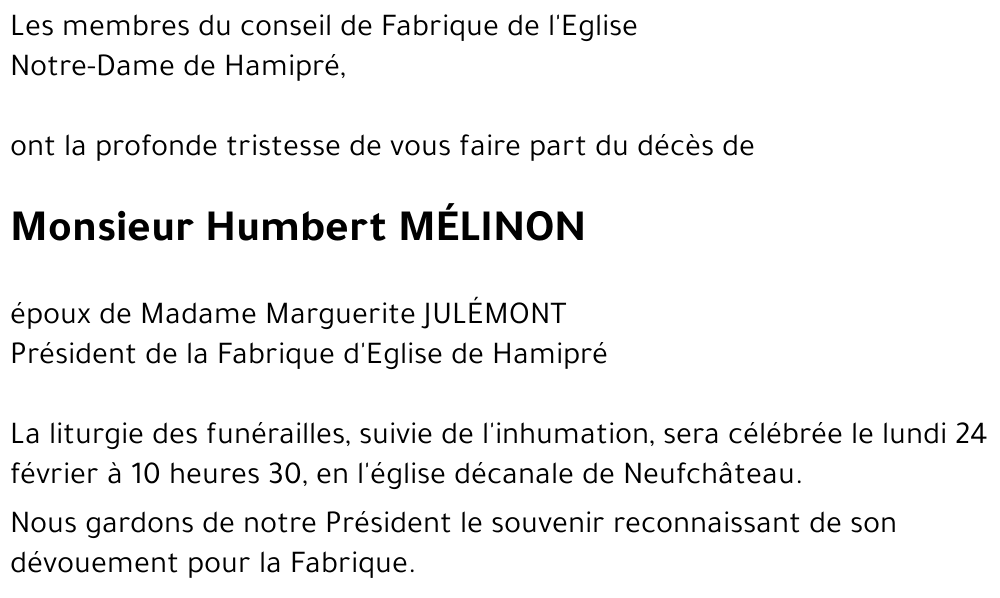 Humbert MÉLINON