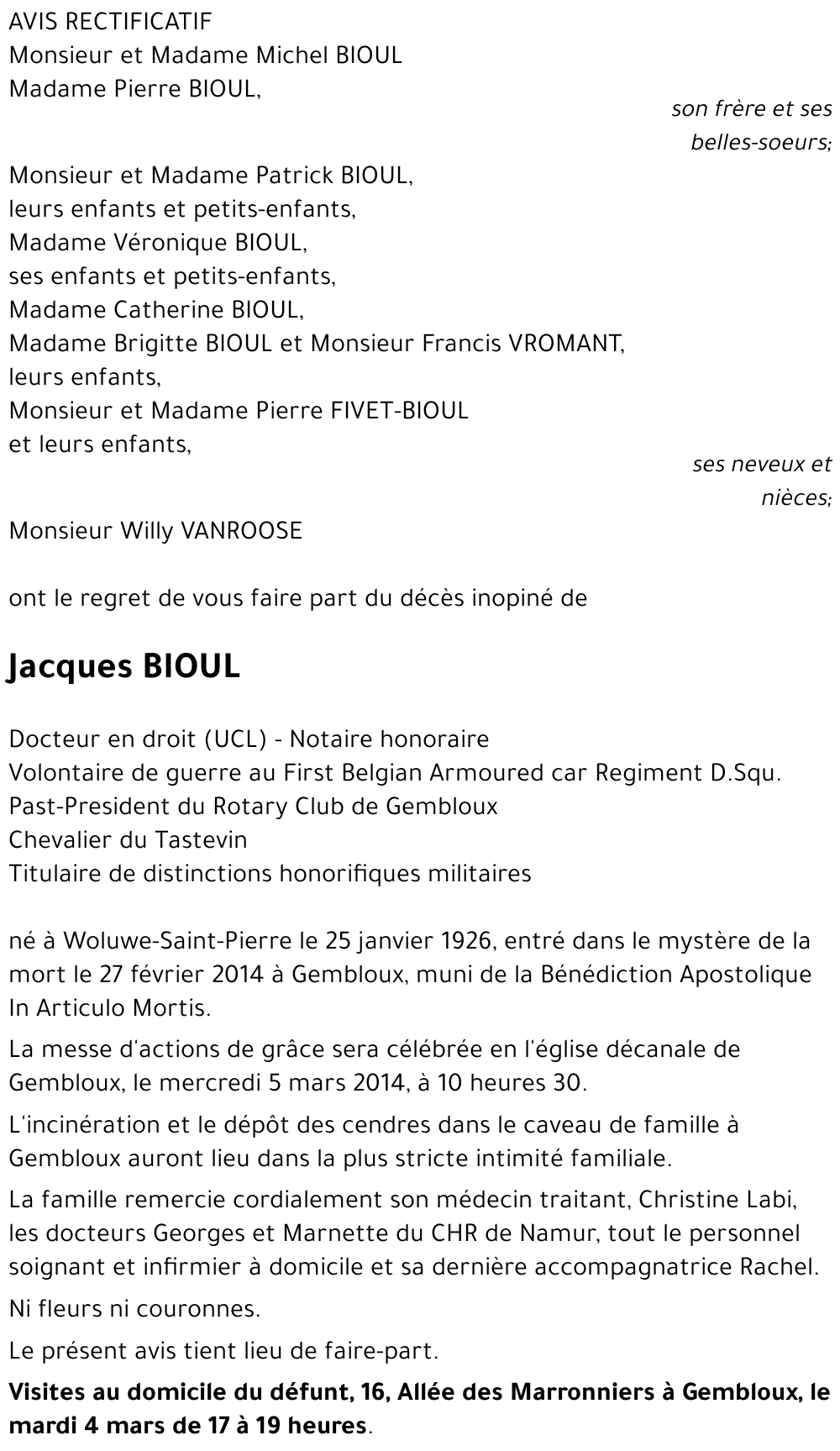 Jacques BIOUL