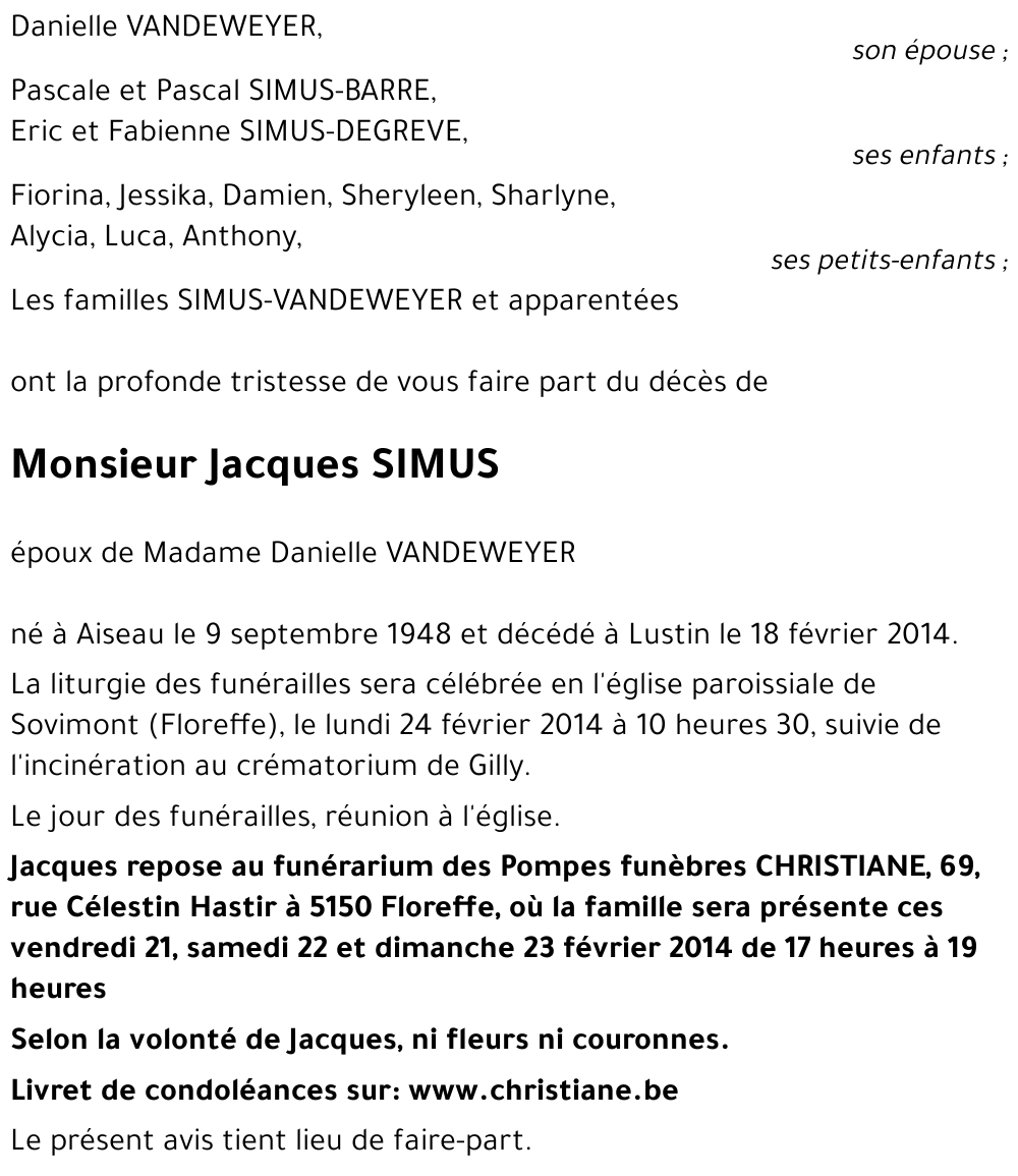 Jacques SIMUS