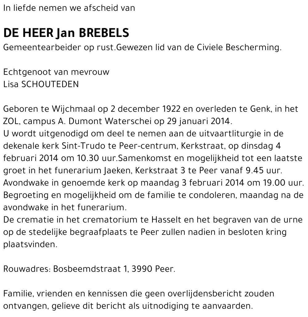 Jan BREBELS