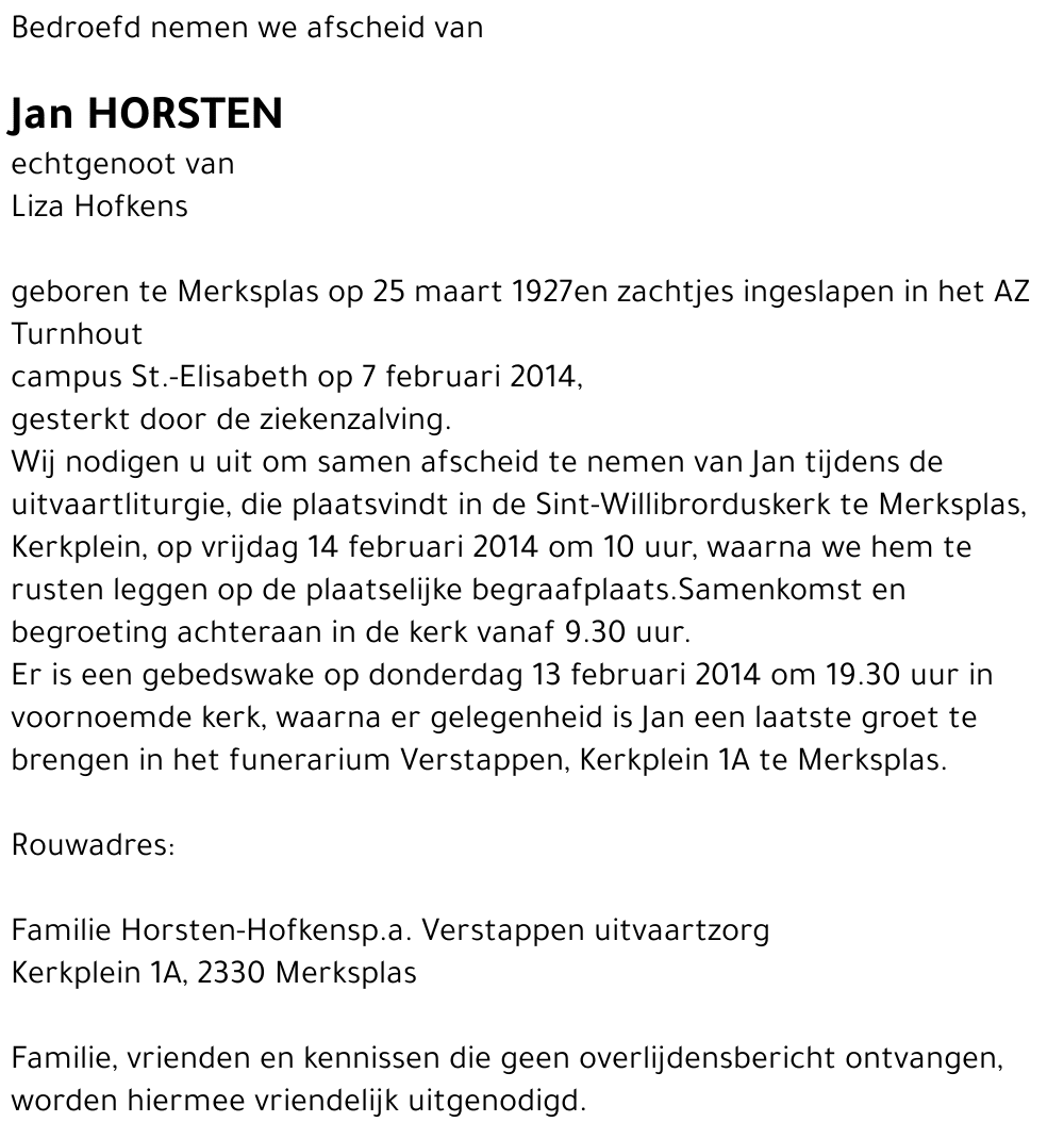 Jan Horsten