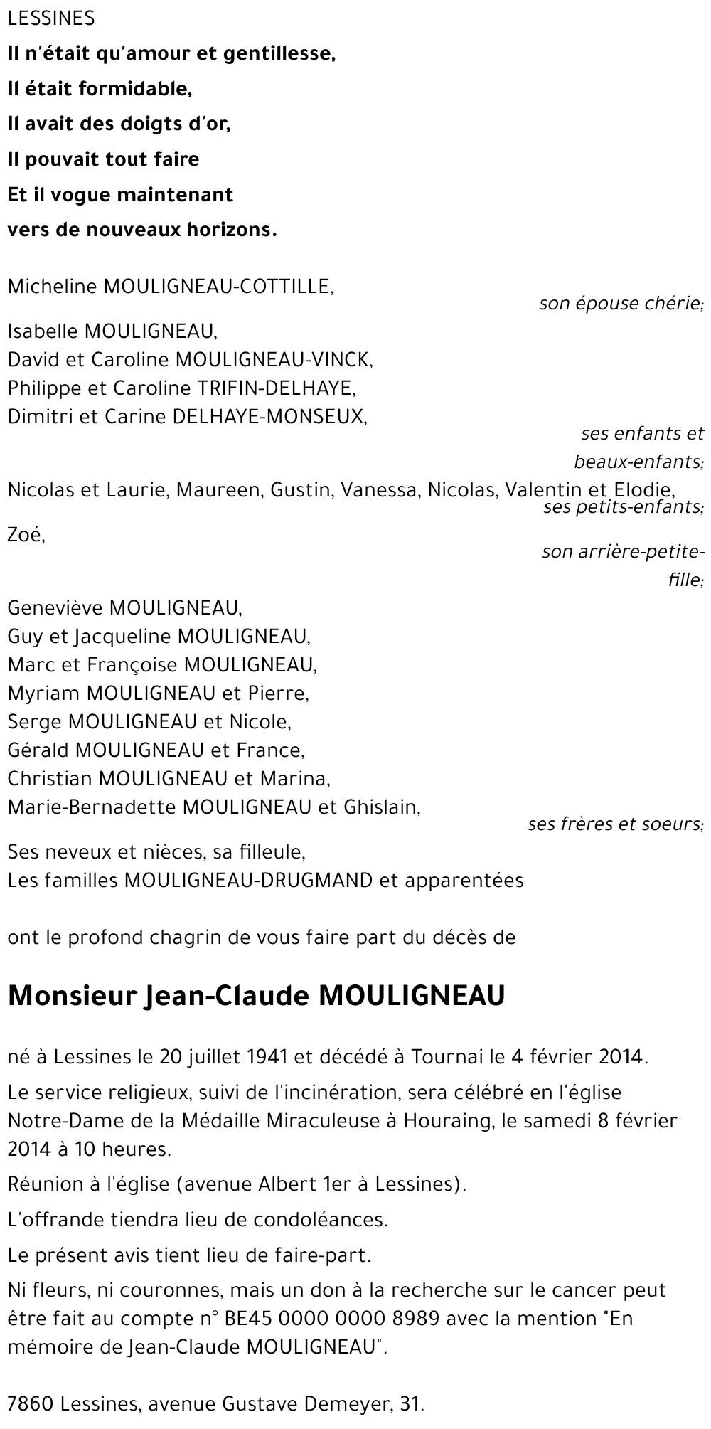 Jean-Claude MOULIGNEAU