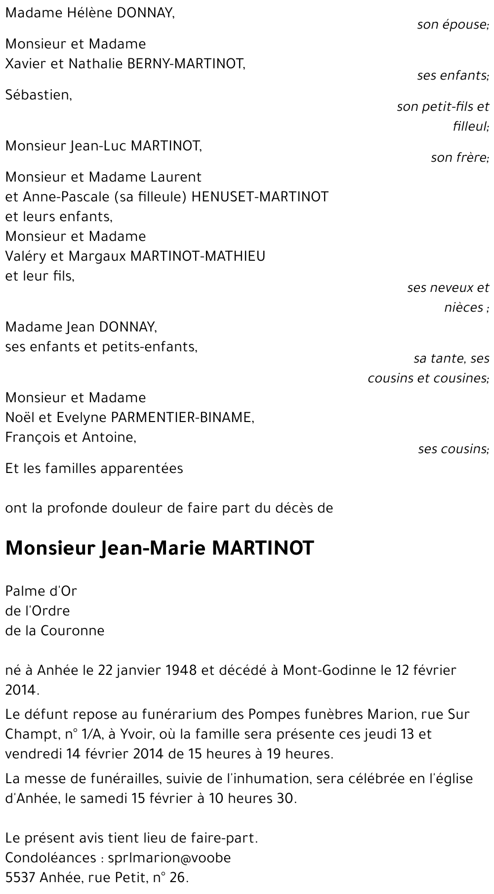 Jean-Marie MARTINOT