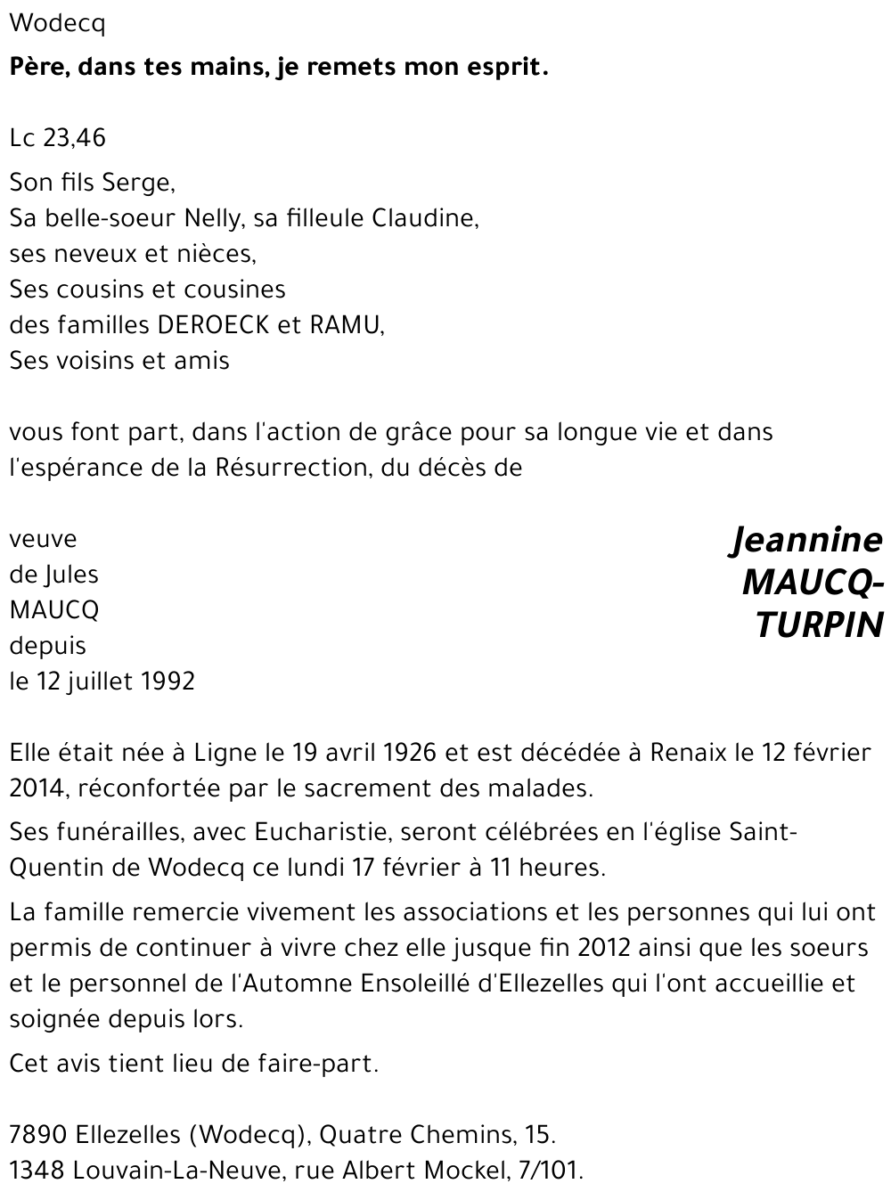 Jeannine MAUCQ-TURPIN