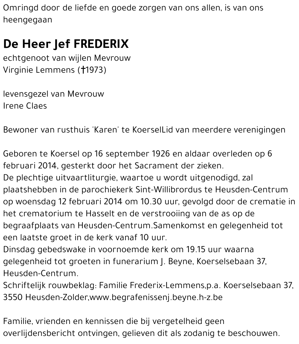 Jef Frederix